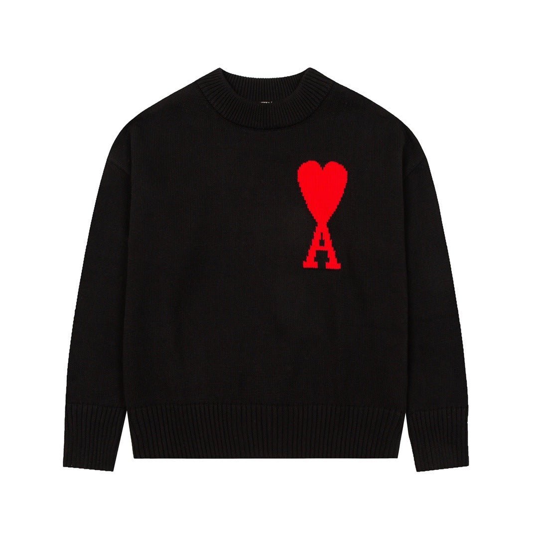 'Heart' - Sweater Black - UNCCENSORED