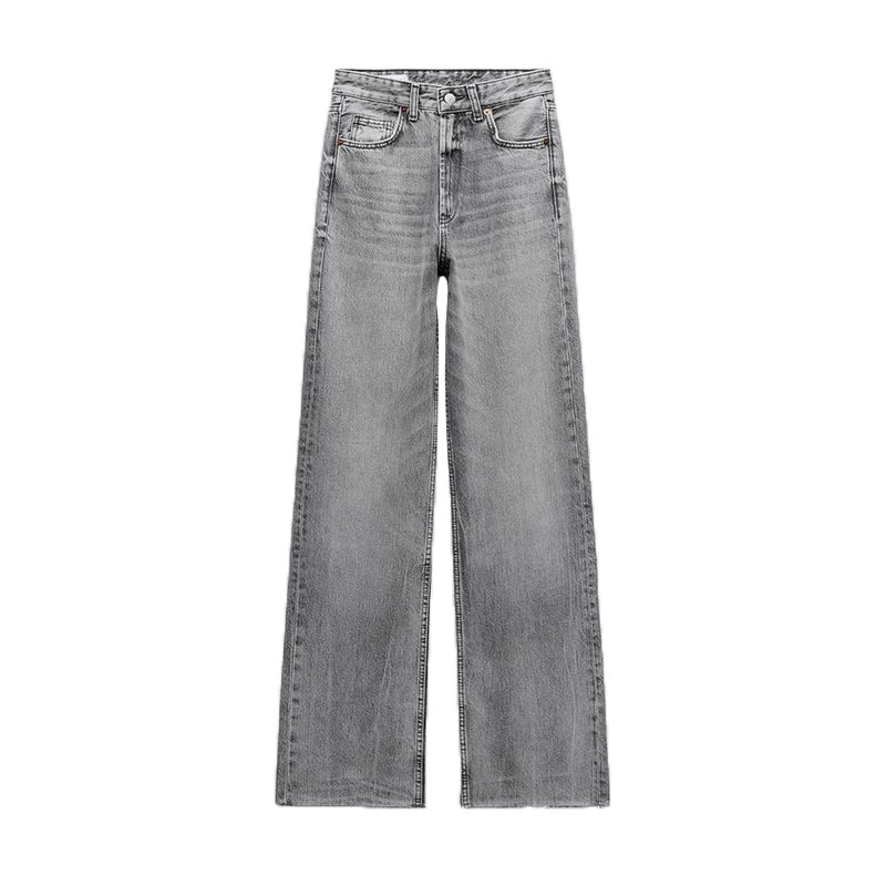 High Waist Wide Leg Jeans - UNCCENSORED