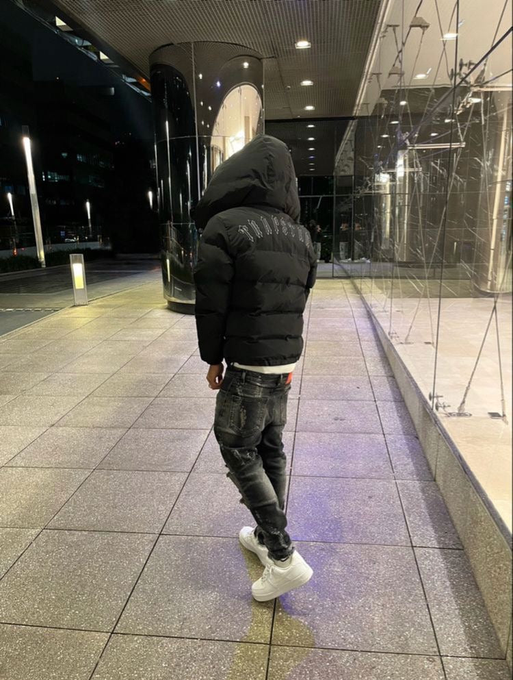 Schwarze abnehmbare Irongate Jacke