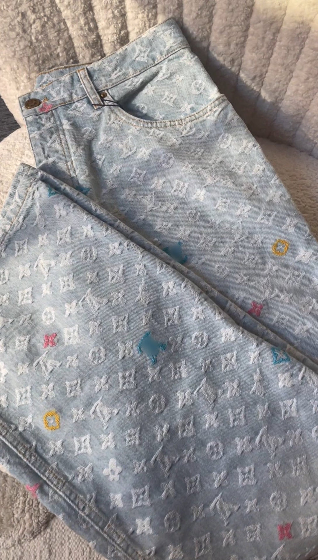 LV Monogram jeans - UNCCENSORED