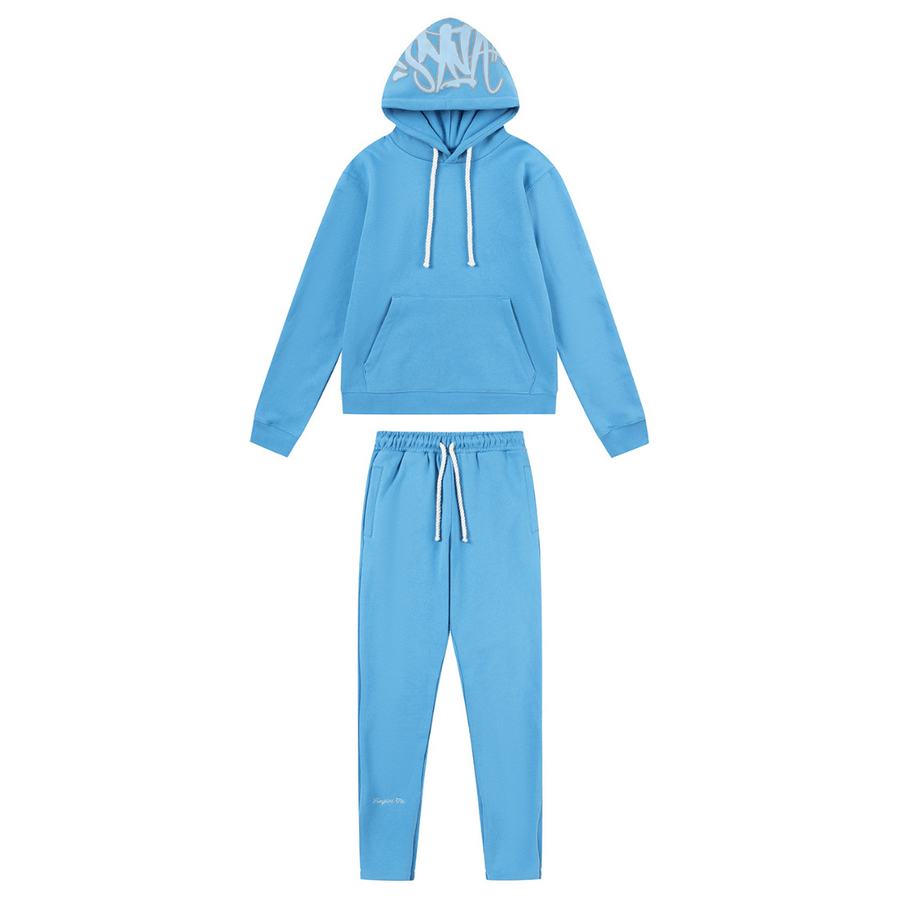 Syna Logo Blauer Trainingsanzug