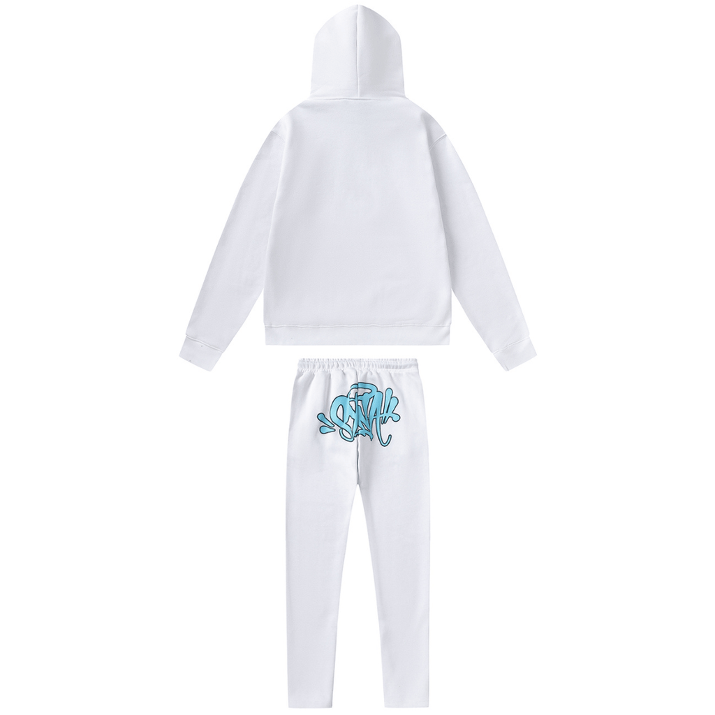 Syna White Blue Trainingsanzug
