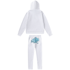 Syna White Blue Trainingsanzug